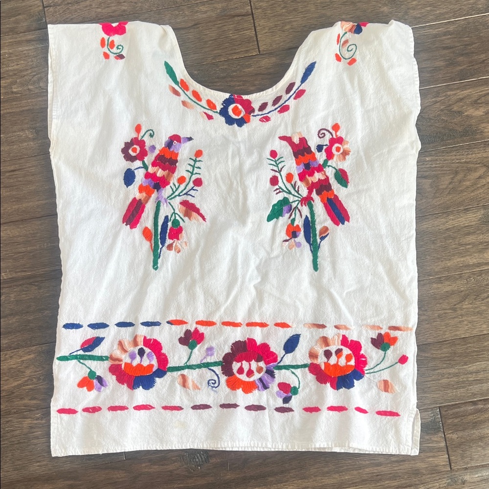 Vibrant Floral Embroidered Blouse